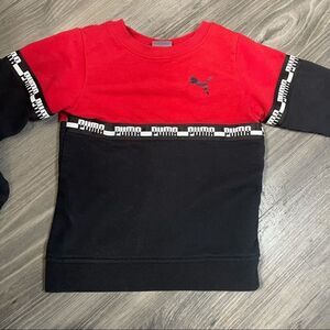 3T puma red and black sweater